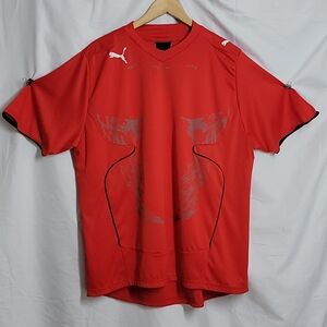 Puma T-Shirt Men's Size Large Color Red Casual Tee
